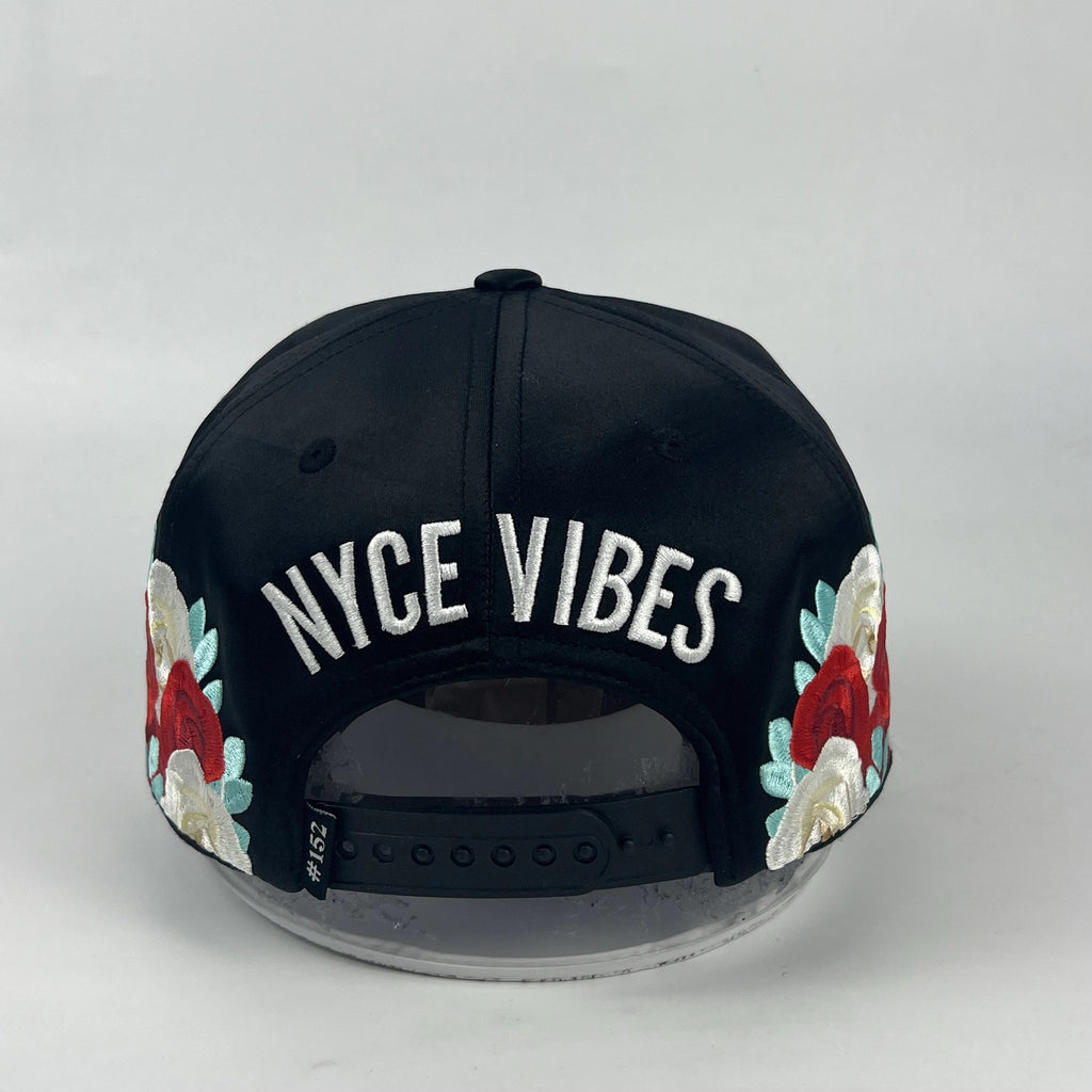 The Derby Crown Black & Red Satin-Lined Snapback